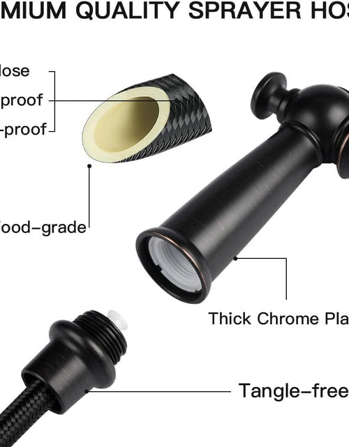 Load image into Gallery viewer, Kitchen Side Sprayer Oil Rubbed Bronze, Kitchen Sink Sprayer Head Replacement, Kitchen Sink Faucet Sprayer Hose, Kitchen Sprayer Head Replacement, Kitchen Sink Spray Hose and Holder
