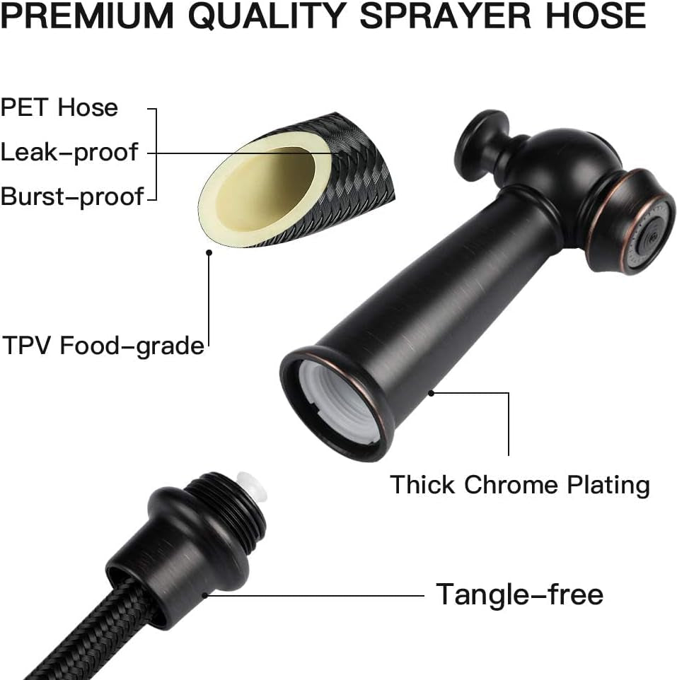 Kitchen Side Sprayer Oil Rubbed Bronze, Kitchen Sink Sprayer Head Replacement, Kitchen Sink Faucet Sprayer Hose, Kitchen Sprayer Head Replacement, Kitchen Sink Spray Hose and Holder