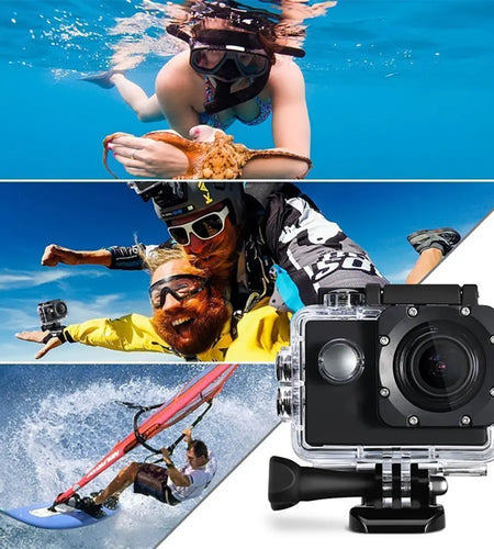 Mini Action Camera 2 Inch Display Underwater Waterproof Video Recording Camera Sports Camera