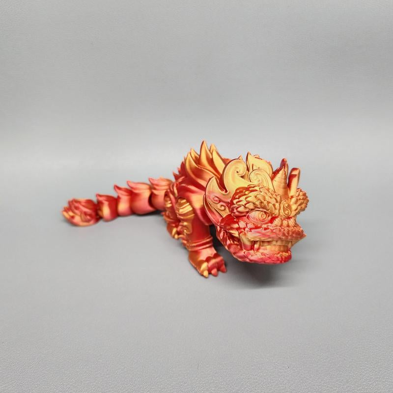 Chinese New Year Articulated Lion Figurine | Good Luck Good Fortune | Lunar New Year 2024