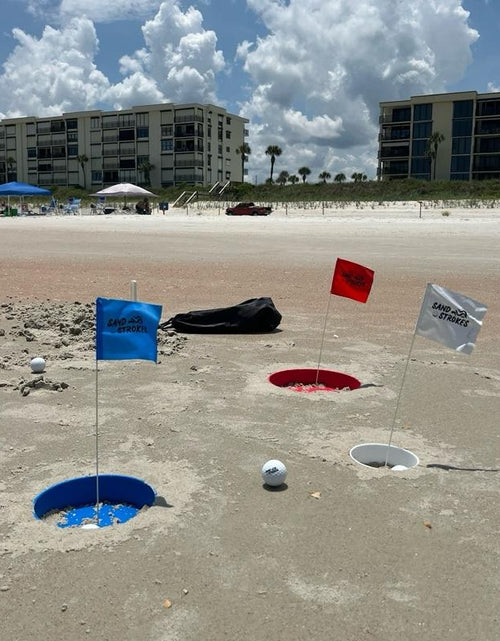 Load image into Gallery viewer, Sand Strokes - Beach Games - Golf - Outdoor Games- Beach Golf Set Indoor
