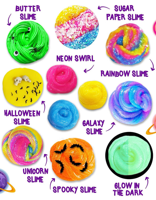 Load image into Gallery viewer, Galaxy &amp; Glow In The Dark Slime Kit For Boys And Girls Make 25 Oz Of Butter
