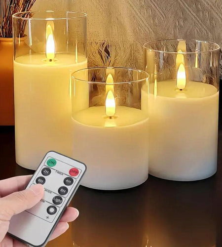 LED Candle Light with Remote Control, Batteries Required Electronic Candle Light, Decorative Candle Light for Home Party Wedding Decor, Home Decor Supplies, Lamp, Modern Modern Night Lights