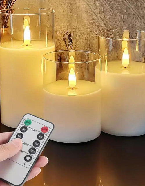 Load image into Gallery viewer, LED Candle Light with Remote Control, Batteries Required Electronic Candle Light, Decorative Candle Light for Home Party Wedding Decor, Home Decor Supplies, Lamp, Modern Modern Night Lights

