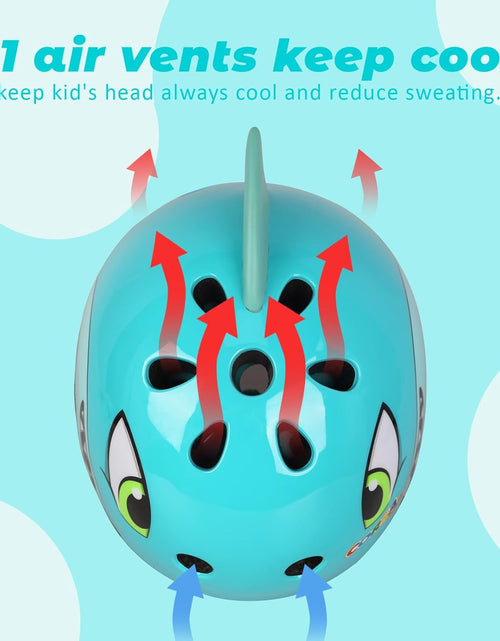 Load image into Gallery viewer, Toddler Kids Bike Helmet, Adjustable and Multi-Sport, 3 Sizes for Ages 1-2-3-5-8-14 Years Child Infant Boys Girls

