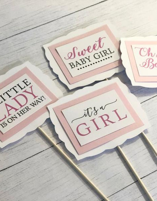 Load image into Gallery viewer, Baby Girl Baby Shower Decorations, Baby Shower Table Decor, Baby Shower Centerpieces
