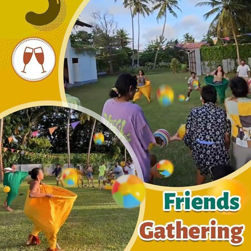 Granny Pants Yard Game, Toss Game Set,2Pcs Granny Pants Outdoor Game for Adults, 8 Elastic Balls+Pump, Perfect for Family Reunion Games, Backyard Gatherings & Team Games,Lawn Games