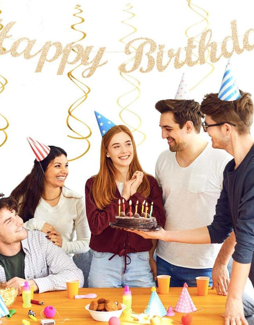 Load image into Gallery viewer, Boho Birthday Party - Decorations 21Pcs Autumn Neutral Retro Happy Banner, Girl Sweet Peach Paper Streamers Lanterns, Rustic Backdrop Decor Set Cozy

