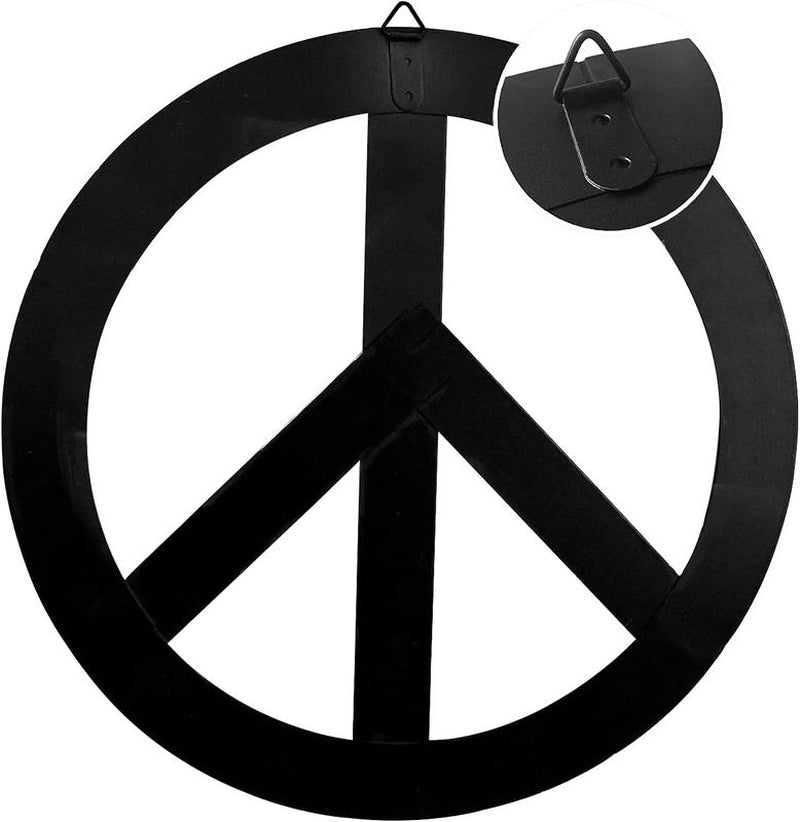 Patriotic American Flag Metal Peace Sign, Decorative Metal Hanging Peace Sign Wall Decor Star and Stripes Peace Sign Wall Art for Home Door Wall