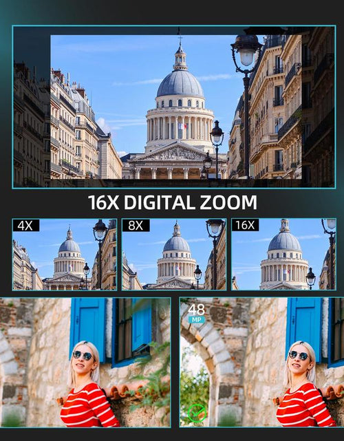 Load image into Gallery viewer, 4K Digital Cameras for Photography, 48MP Vlogging Camera for Youtube with Wifi, 180° Flip Screen Compact Camera with Flash
