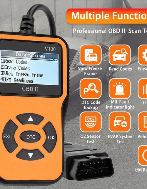 Load image into Gallery viewer, Advanced V100 OBD2 Scanner - Automotive Engine Diagnostic Tool, EOBD Car Check Engine Code Reader, OBD2 Auto Diagnostic Scan Instrument
