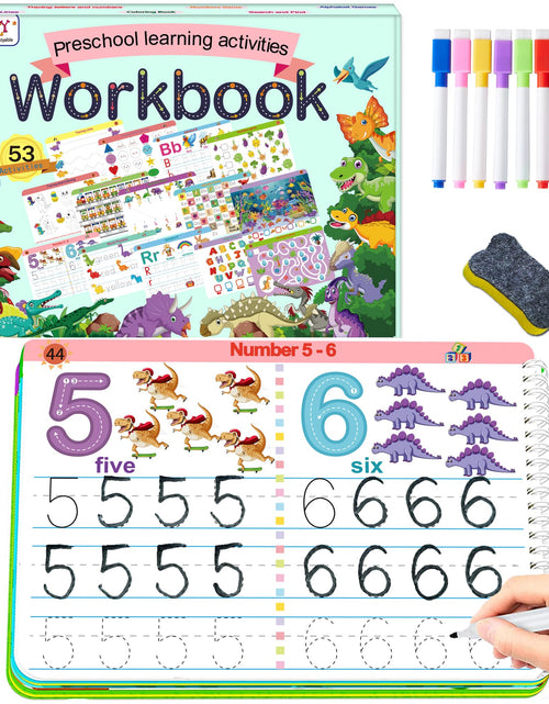 Load image into Gallery viewer, ALIANFLY Preschool Learning Activities Educational Workbook - Toddler Prek Montessori Handwriting Practice Activity Tracing Toys Busy Book for Kids Autism Learning Materials and ABC Learning Book
