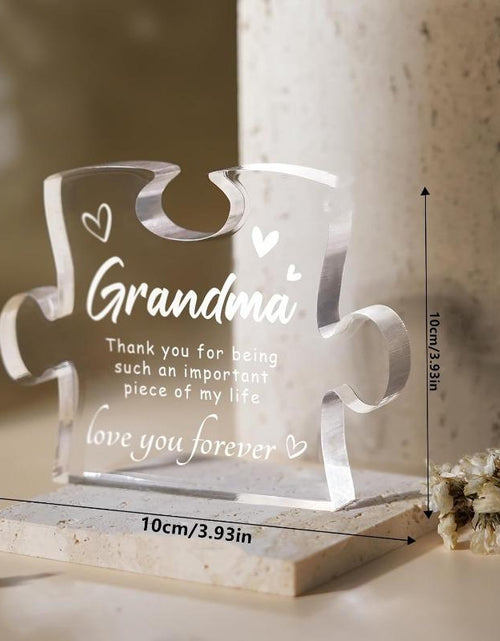 Load image into Gallery viewer, Acrylic Gift for Grandma - Christmas, Birthday, Mother&#39;S Day &amp; Thanksgiving Present from Granddaughter/Grandson - Home Decor Gift Idea Signs
