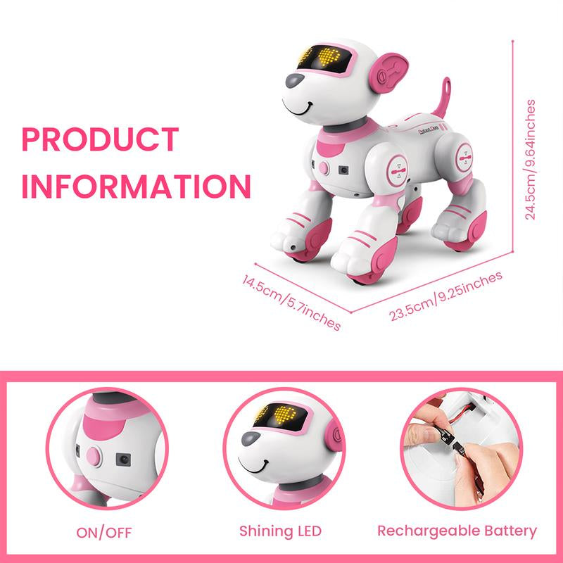 Robot Dog Toys for Girls Toys Interactive Robot Toy Followme Robot for Kids 5-7 Intelligent Remote Control Dog with Sing Dance AI Robotics for Kids Age 3 4 5 6 7 Chrismas Birthday Gifts Remote Control Remote Control Racing Car Sensor Music