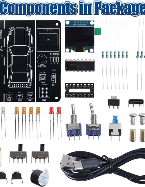 Load image into Gallery viewer, DIY Car Driving Simulation Soldering Practice Kit, STEM Electronics Project Car Driver Simulator Solder Project Kit for High School &amp; College Students Learning
