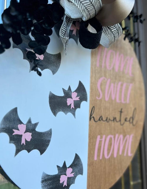 Load image into Gallery viewer, Home Sweet Haunted Home Decor Door Hanger
