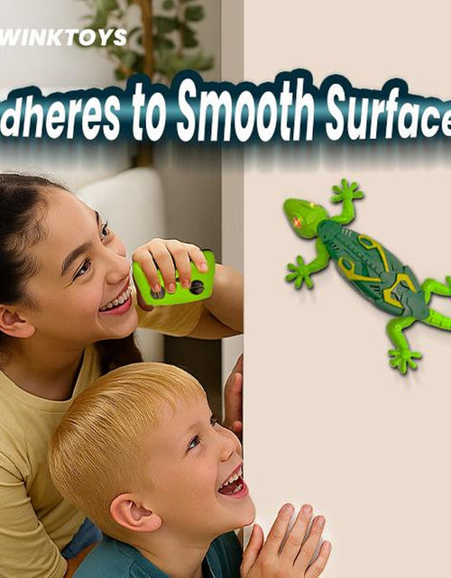 Load image into Gallery viewer, Wall Crawler Gecko, Winktoys Remote Control Toy, Electric Lizard Toy with LED Glowing Eyes, 360° Spin, Animal Toy, Fun Indoor Toy, Gift Idea, Party Toy, Cool Gifts, Family Fun
