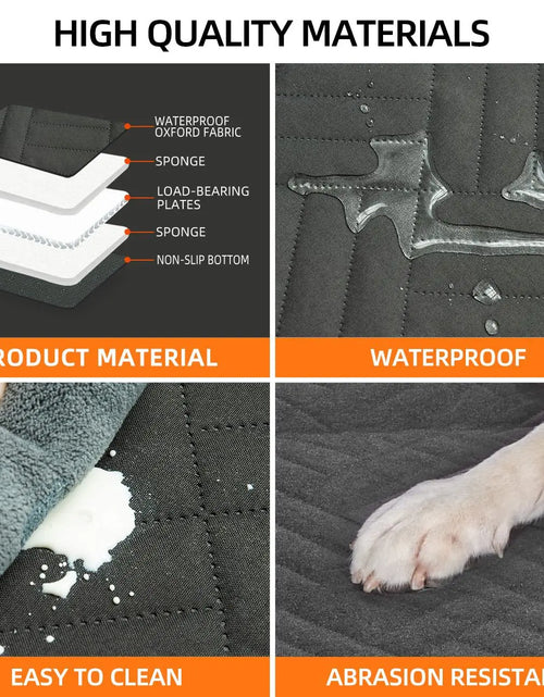 Load image into Gallery viewer, New Design Large Pet Back Seat Extender Car Backseat Protector Hammock Dog Car Seat Cover Hard Bottom for Travel
