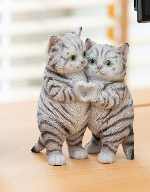 Load image into Gallery viewer, 1PC Cute Hand Heart Gesture Cats Resin Statue - Home Office Desk Decor Statue, Creative Figurine Gift for Cat Lovers, Bookshelf Decoration, Perfect Gift for Valentine&#39;S Day, Mother&#39;S Day,Thanksgiving, Christmas
