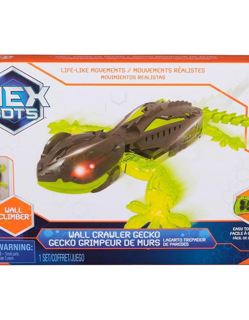Load image into Gallery viewer, HEX BOTS Wall Crawler Gecko, Rechargeable Remote Control Robot Kids Toys, Climbs up Walls for Prank Toys &amp; Games, RC Robot Toys for Boys &amp; Girls Ages 4 &amp; Up
