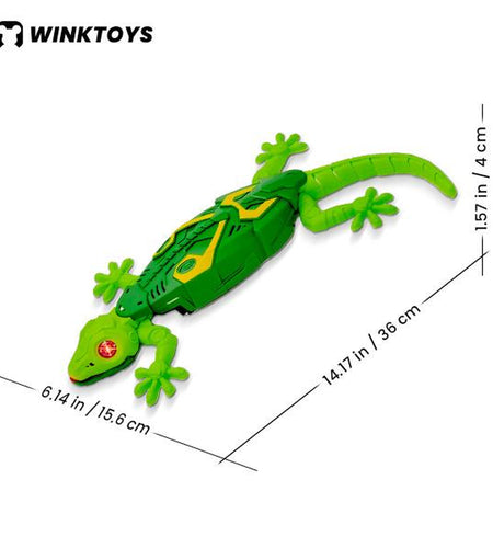Wall Crawler Gecko, Winktoys Remote Control Toy, Electric Lizard Toy with LED Glowing Eyes, 360° Spin, Animal Toy, Fun Indoor Toy, Gift Idea, Party Toy, Cool Gifts, Family Fun