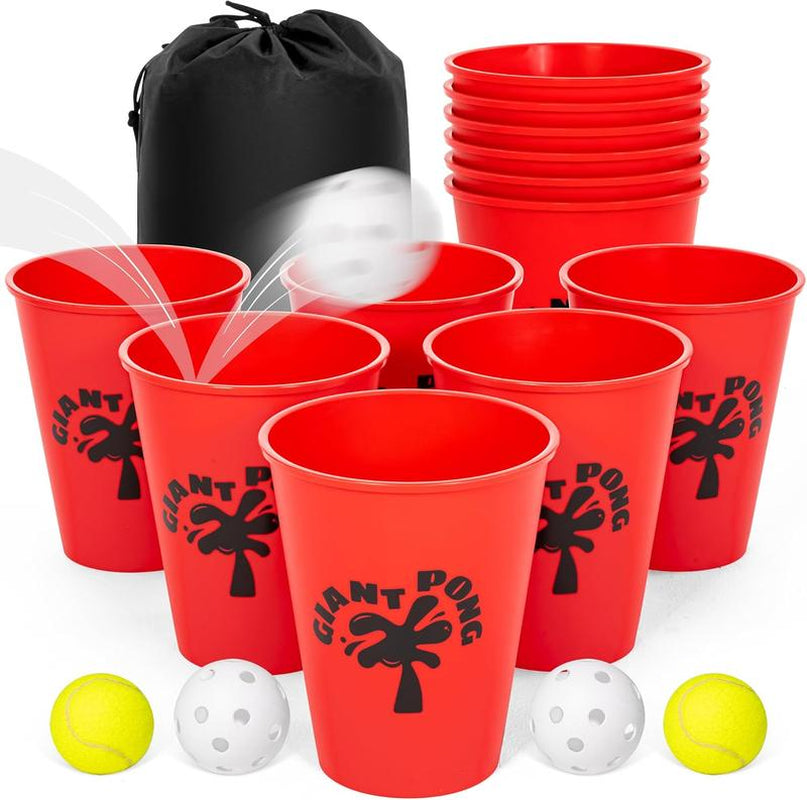 (Summer Turn-Up)Ropoda Yard Pong - Giant Yard Games Set Outdoor for the Beach, Camping, Lawn and Backyard, Summer Turn up & Father'S Day Deal