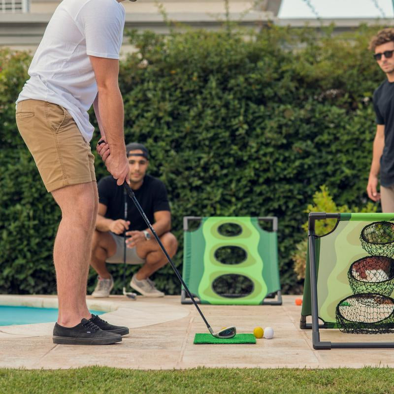 Par 1 Backyard Golf Cornhole Game, Golf Gifts for Men, Golf Accessories for Men, Golf Chipping Game