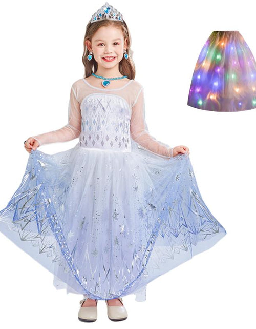 Load image into Gallery viewer, Kids&#39; Princess Dress Costume Set with Versatile Skirt for Toddler Girl Halloween Christmas Party Outfit
