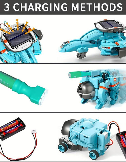 Load image into Gallery viewer, STEM 6-In-1 Solar Robot Kit - Space-Themed Educational Toy for Kids, Creative Learning, Birthday &amp; Holiday Gift for Hands-On Science Projects Fun Mode
