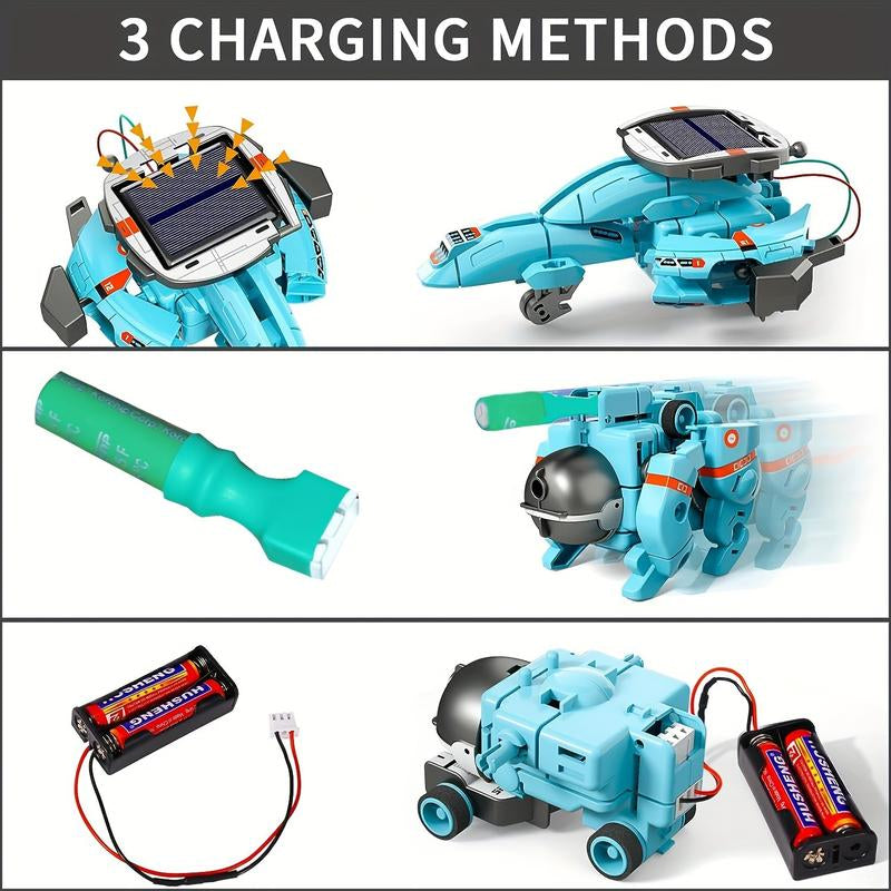 STEM 6-In-1 Solar Robot Kit - Space-Themed Educational Toy for Kids, Creative Learning, Birthday & Holiday Gift for Hands-On Science Projects Fun Mode