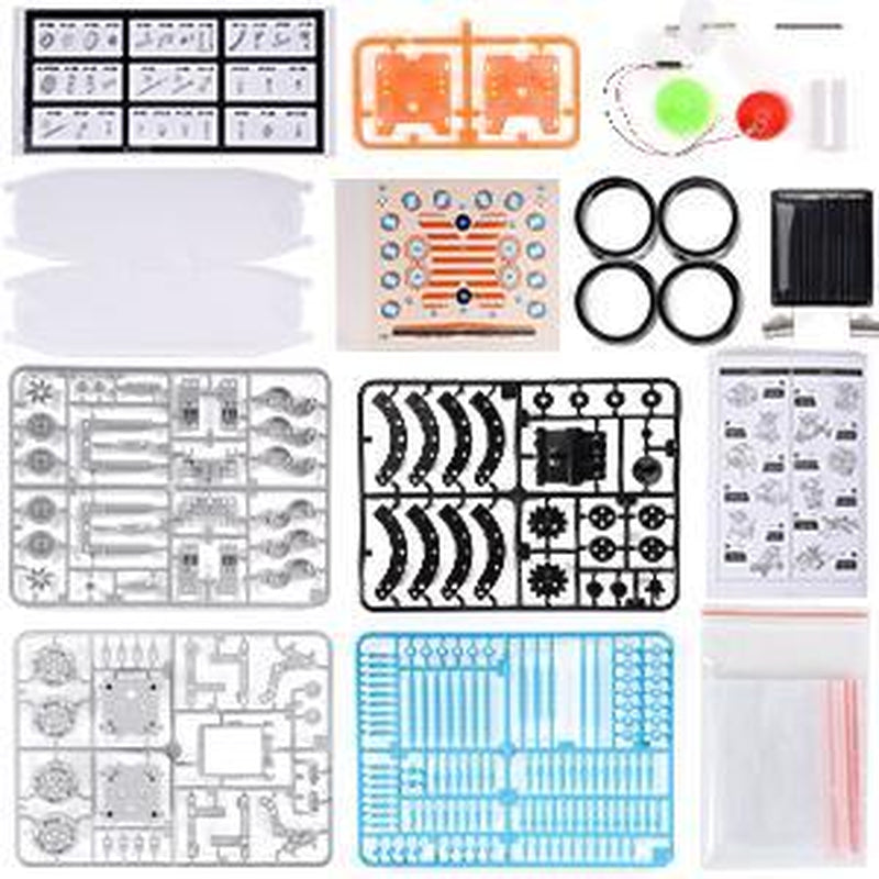 Education Building Science Experiment Set, 12 in 1 STEM Solar Robot Kit Toys,Birthday/Christmas Gift