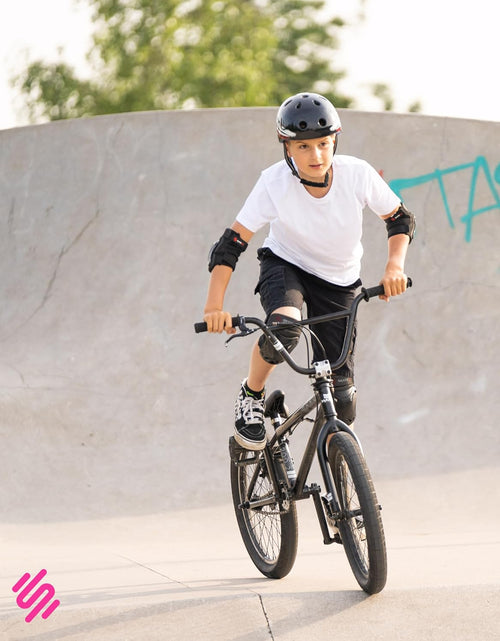 Load image into Gallery viewer, Knee Pads for Kids - Knee and Elbow Pads Set - PROTECT-1 - Size S Pink White - Wrist Guards Skating Protective Gear, Skateboard, Roller Skate, Ice Skates for Kids
