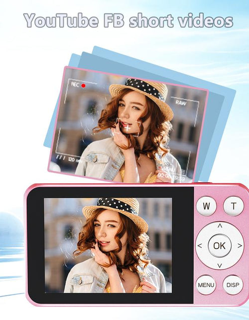 Load image into Gallery viewer, Digital Camera, Portable FHD 1080P Digital Cameras, 48MP 16X Digital Zoom with 2.8&quot; IPS Compact Small Vintage Camera for Vlogging, Point Shoot Camera.
