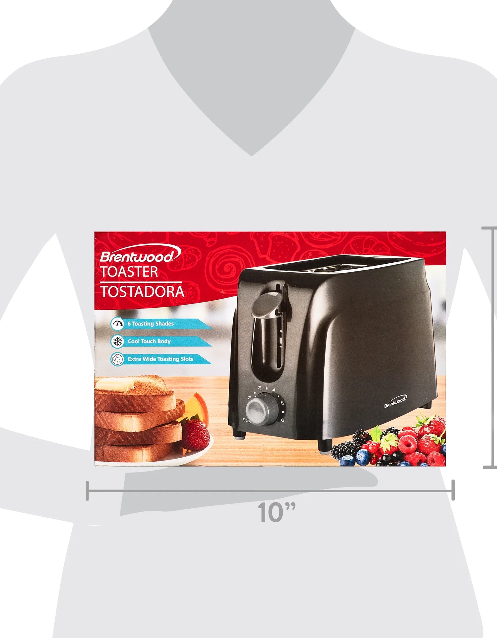 Cool Touch 2-Slice Toaster, Black