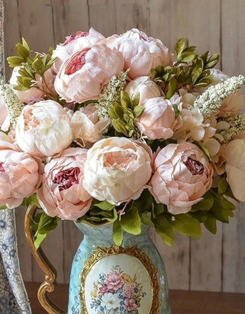 Load image into Gallery viewer, High-Quality Artificial Peony Hydrangea Bouquet Set - Ins Style Wedding, Party &amp; Home Decor, Table Centerpiece for Living/Dining Room, Christmas/Halloween Decor, Mother&#39;S Day Gift - Premium Fake Flowers, Artificial Flower Plant
