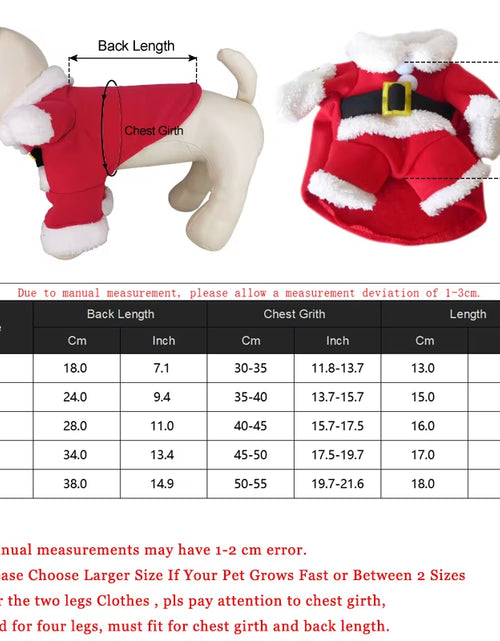 Load image into Gallery viewer, Winter Christmas Pet Cat Costumes Funny Santa Claus Clothes for Small Cats Dogs Xmas New Year Cat Clothing Kitty Kitten Outfits
