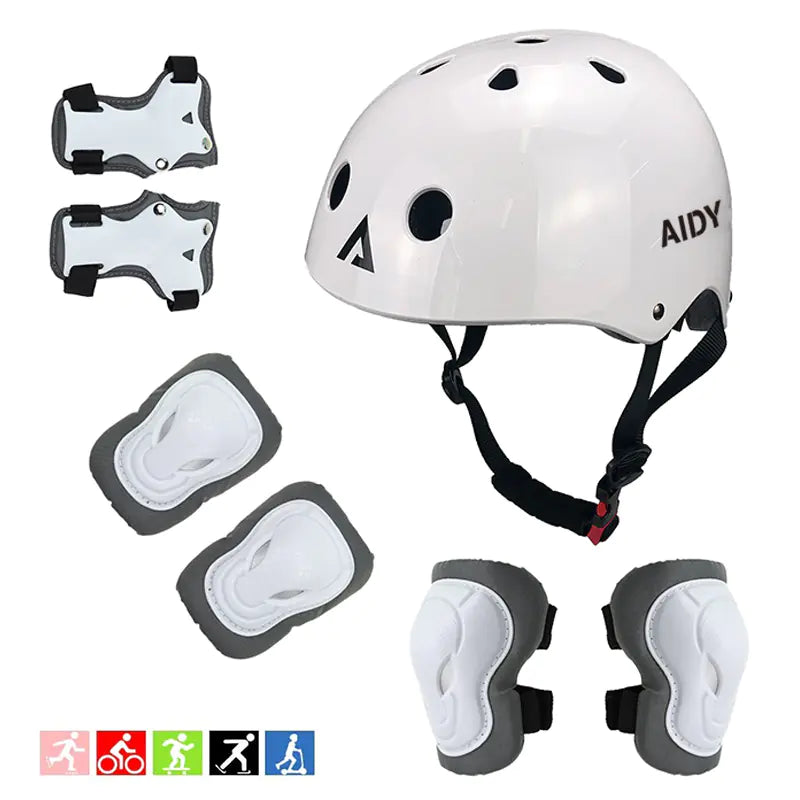 AIDY Upgraded Kids Roller Skating Protective Gear Set