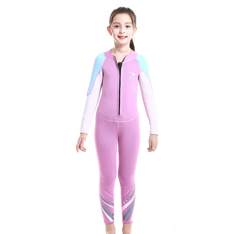 Boys' Thickened Long Sleeve Sunscreen Surf Suit