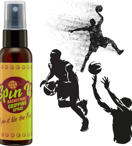 Spin-iT Basketball Hand Grip Spray - Use with Your Basketball Dribble Trainer - Basketball Grip Powder Replacement - Part of Your Basketball Accessories Basketball Gear Basketball Training 2 oz