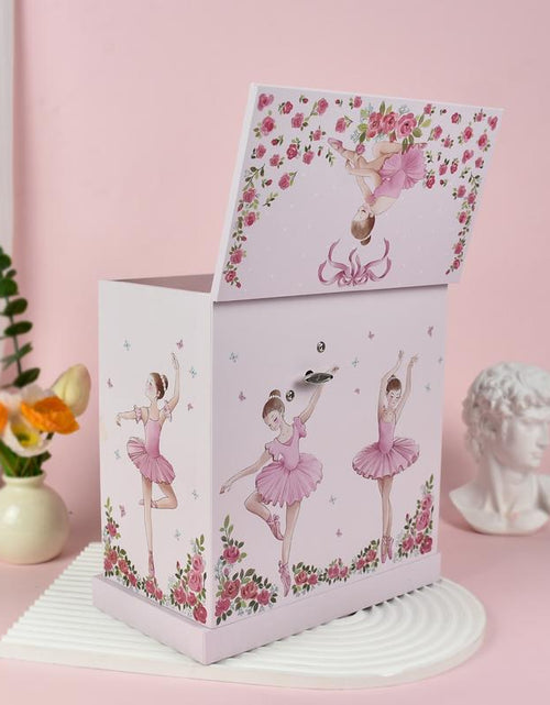Load image into Gallery viewer, Musical Jewelry Box，Organize，Gift for Girls Children Girlfriend Mom，Room Decor，Ballerinas，Pink，Birthday，Valentine&#39;S Day, Thanksgiving, Halloween，Christmas
