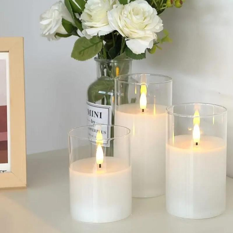 LED Candle Light with Remote Control, Batteries Required Electronic Candle Light, Decorative Candle Light for Home Party Wedding Decor, Home Decor Supplies, Lamp, Modern Modern Night Lights