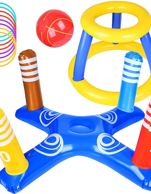 Load image into Gallery viewer, Inflatable Basketball Hoop for Pool Games Outdoors
