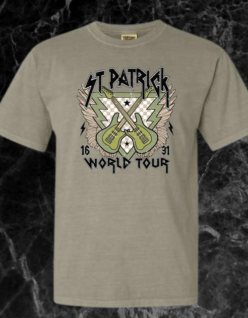 Load image into Gallery viewer, St. Patrick World Tour Front and Back Concert Short Sleeve T-Shirt or Crewneck Sweatshirt
