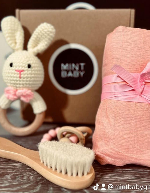 Load image into Gallery viewer, Mintbaby Pink Bunny Set Cotton
