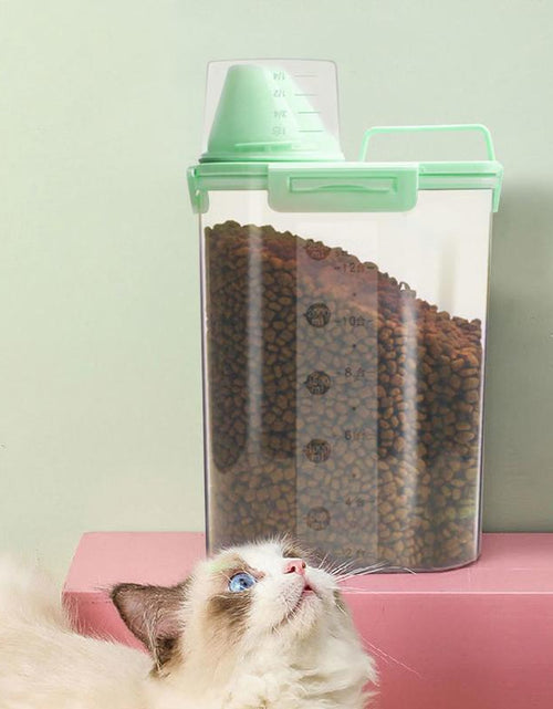 Load image into Gallery viewer, Clear Pet Food Storage Seal Box, Leakproof Pet Food Storage Container, Food Storage Organizer for Cats and Dogs
