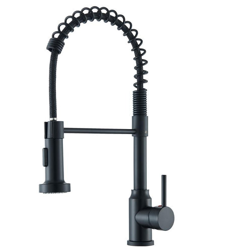 Senlesen Kitchen Faucets, Brushed Nickel Commercial Kitchen Faucet with Pull down Sprayer, Stainless Steel Kitchen Sink Faucets for 1 Hole, Single Handle Faucet for Sink Farmhouse Rv