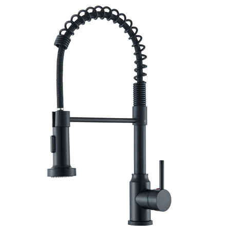 Senlesen Kitchen Faucets, Brushed Nickel Commercial Kitchen Faucet with Pull down Sprayer, Stainless Steel Kitchen Sink Faucets for 1 Hole, Single Handle Faucet for Sink Farmhouse Rv