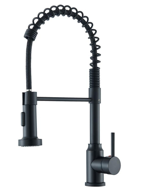 Load image into Gallery viewer, Senlesen Kitchen Faucets, Brushed Nickel Commercial Kitchen Faucet with Pull down Sprayer, Stainless Steel Kitchen Sink Faucets for 1 Hole, Single Handle Faucet for Sink Farmhouse Rv
