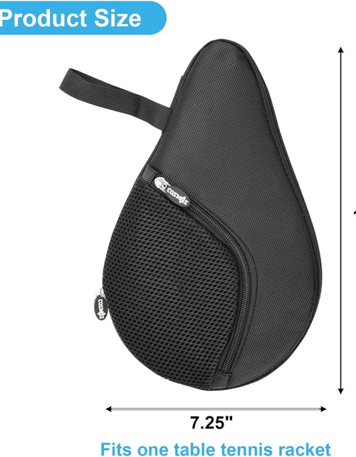 Load image into Gallery viewer, Table Tennis Racket Case Cover Ping Pong Paddle Carry Bag with Ball Storage Pocket
