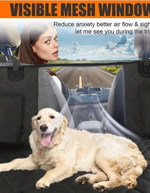 Load image into Gallery viewer, New Design Large Pet Back Seat Extender Car Backseat Protector Hammock Dog Car Seat Cover Hard Bottom for Travel
